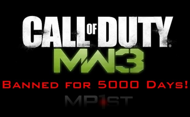 Player Banned for 5000 Days from Modern Warfare 3