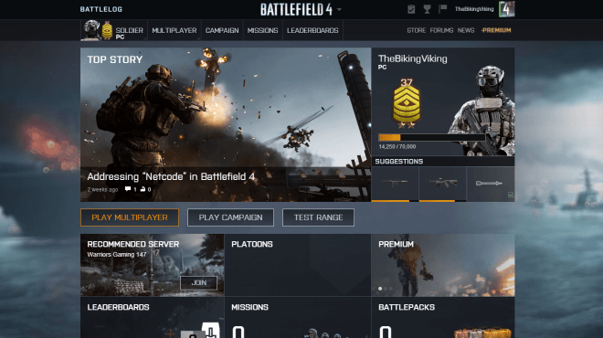 Battlelog Detailed for Battlefield 4