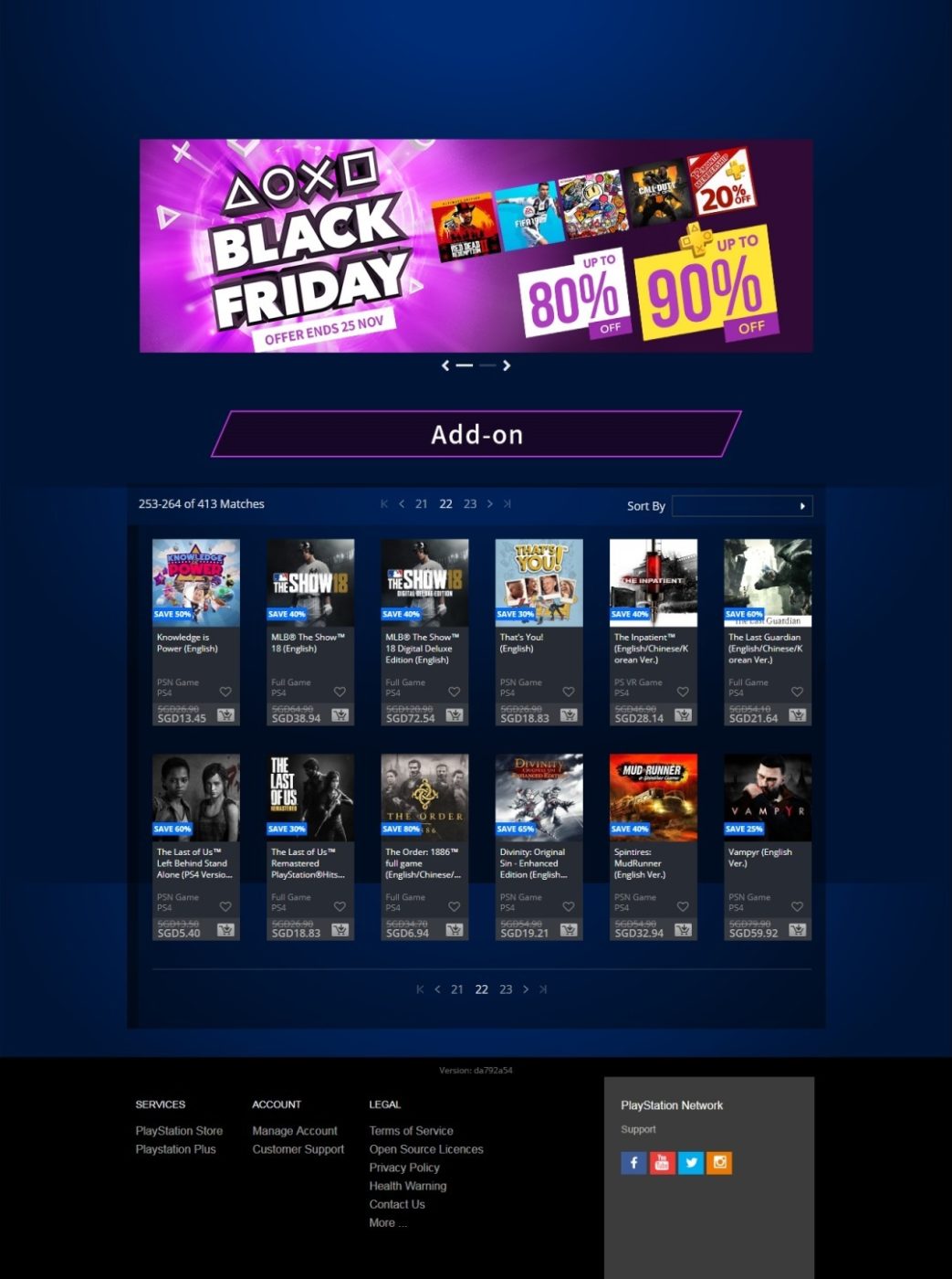 Black Friday  PlayStation Store 
