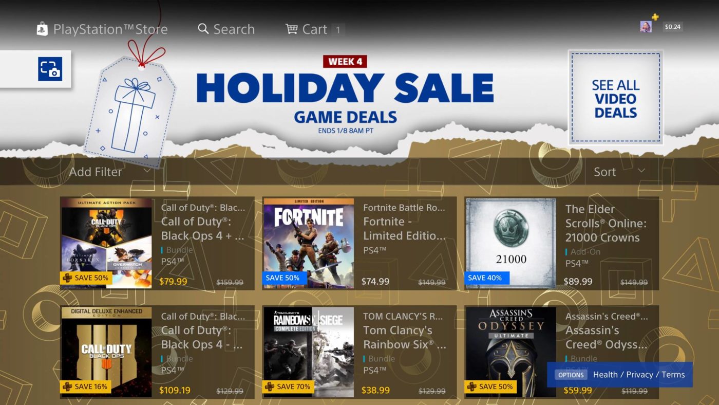 ps store holiday sale