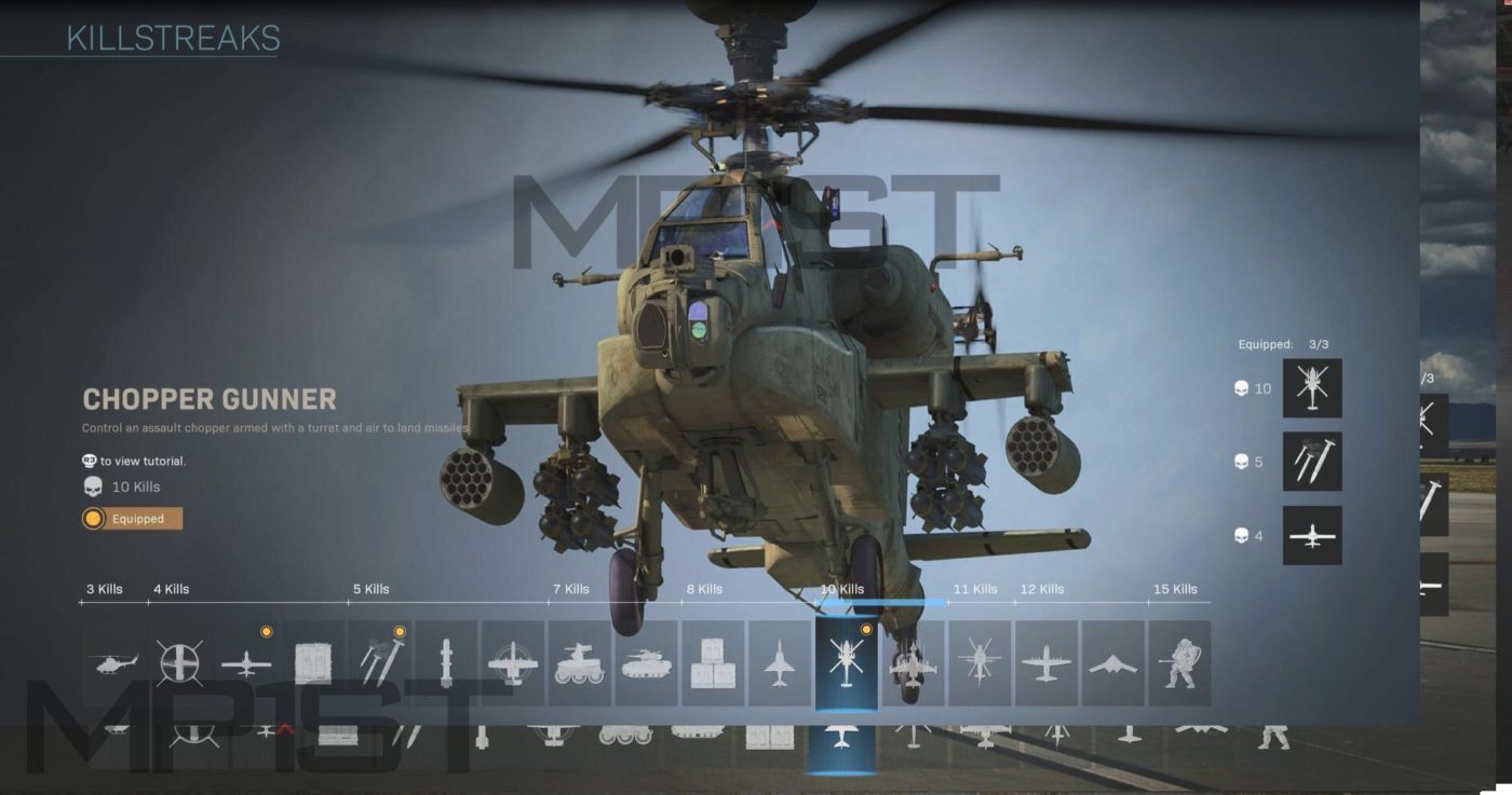 Call of Duty Modern Warfare Killstreaks Menu Revealed