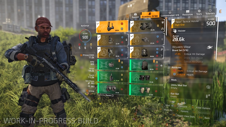 the division 2 inventory update