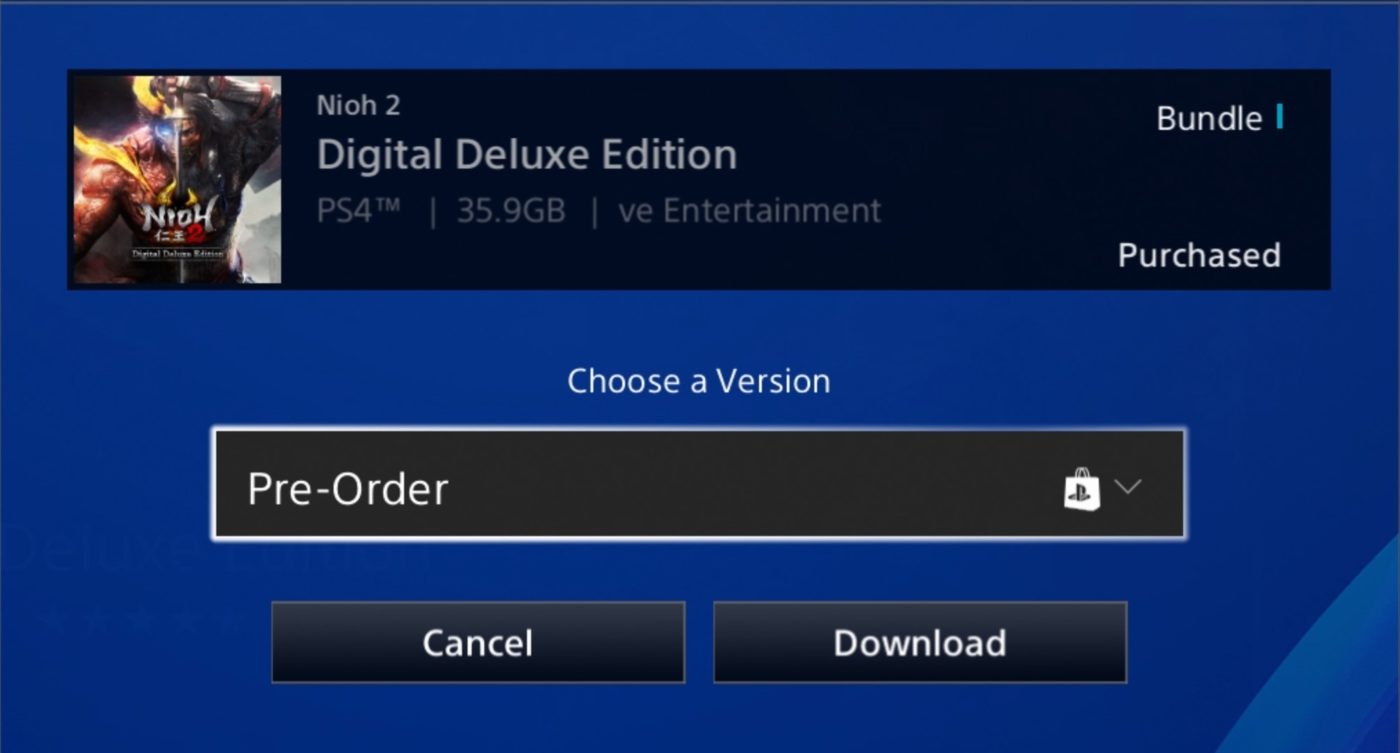 Nioh 2 36GB, MP1st Patches Day is Will - Have Download One Size