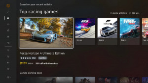 xbox series x dashboard