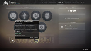 Destiny 2 Triumphs Rework