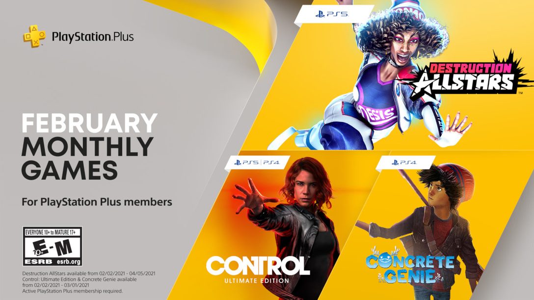 PlayStation Plus February 2021 Free Games