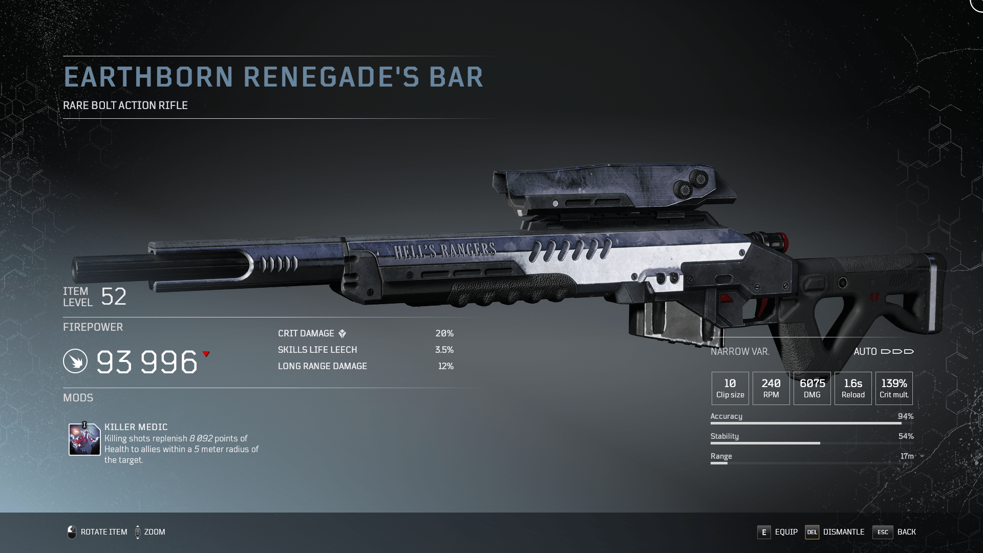 Outriders Hell s Rangers Pre Order Bonus Gear Weapons Images Stats 