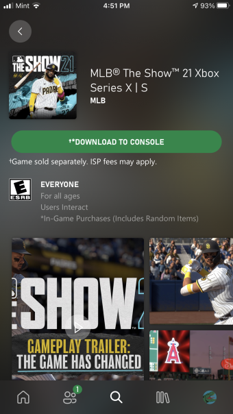 MLB The Show Xbox Preload