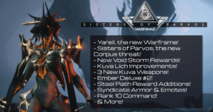 Warframe Upcoming Update 30.5