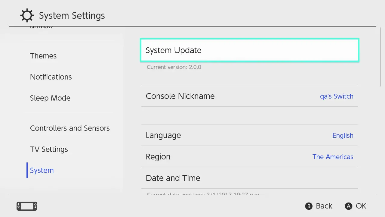 Nintendo Switch Update 12.1.0 Patch Notes