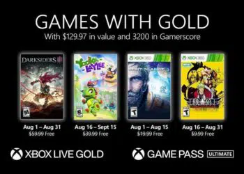Xbox Free Games With Gold August