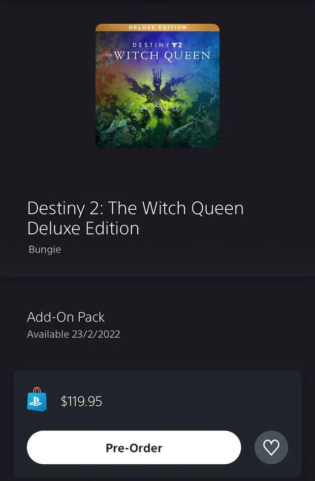 Destiny 2 The Witch Queen release date