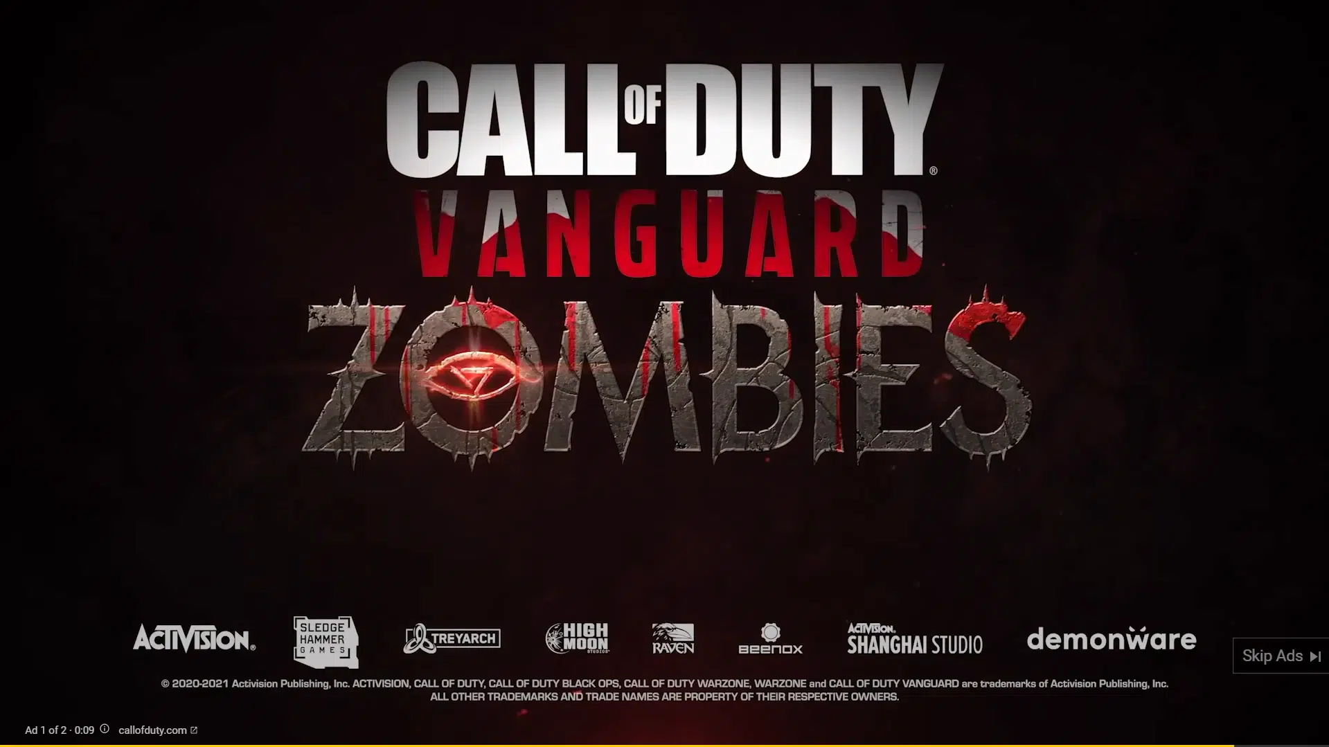 cod vanguard zombies trailer