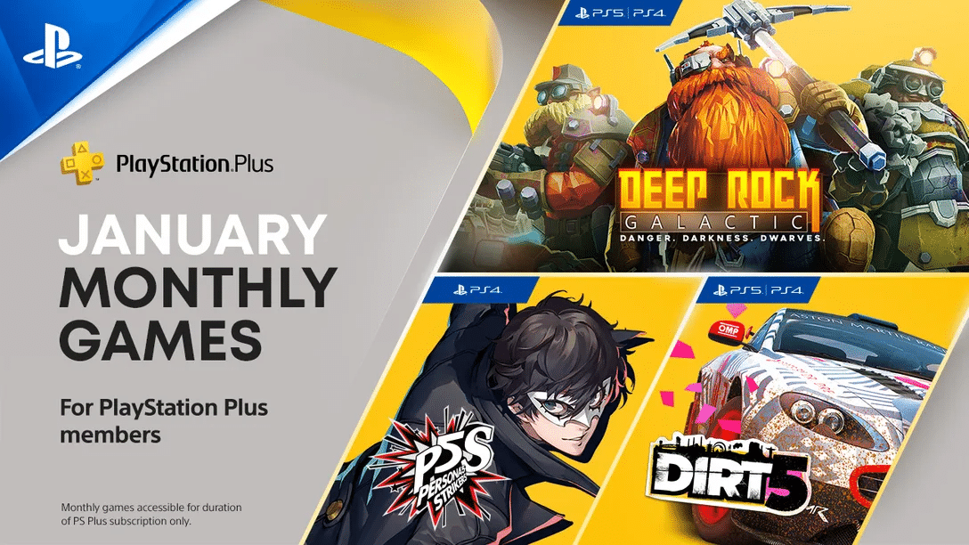 PlayStation Plus January 2022 Free Games