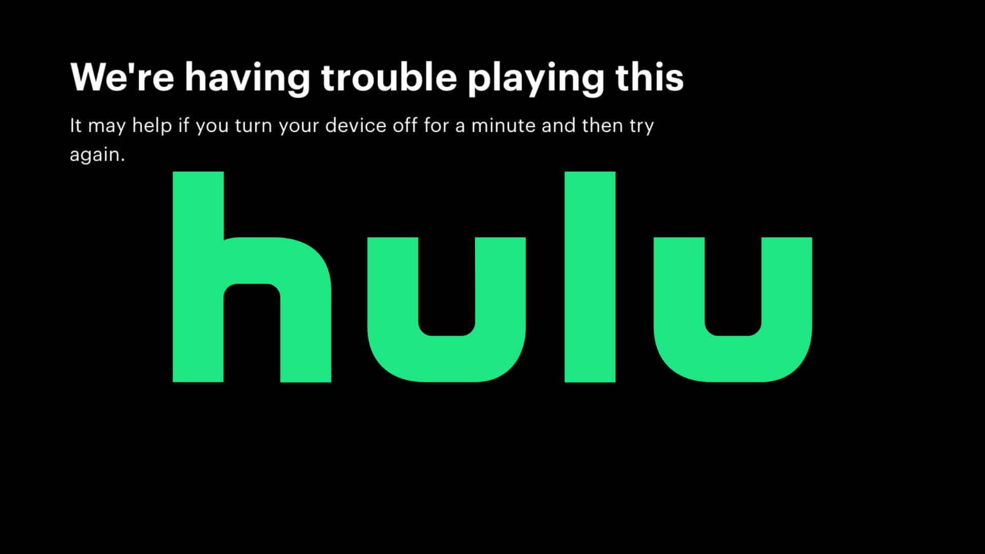 Hulu Down