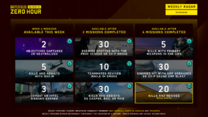 Battlefield 2042 Weekly Missions season 1 week 4