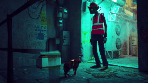 Stray worker jacket and helmet guide