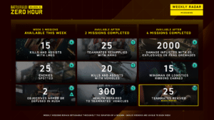 Battlefield 2042 Weekly Missions