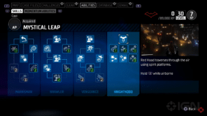Gotham Knights skill tree