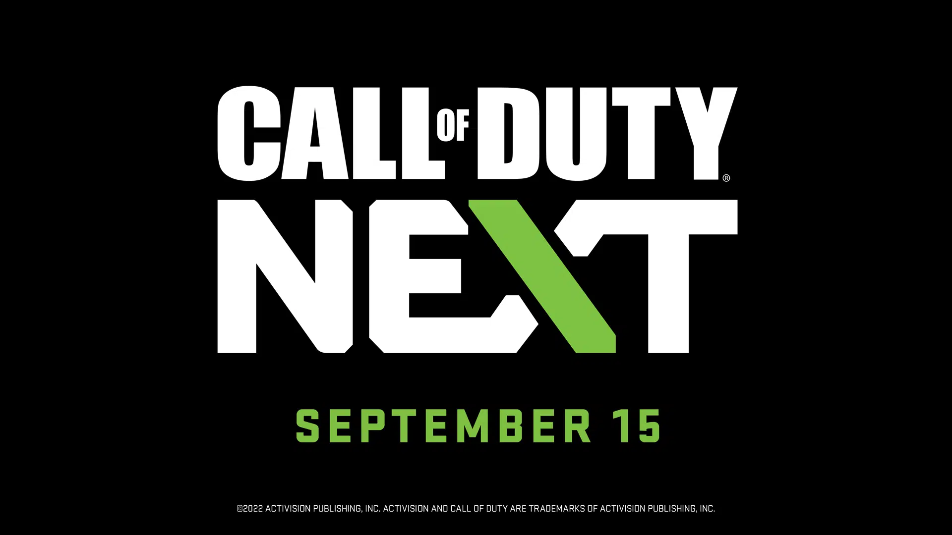 Call of Duty Next Livestream