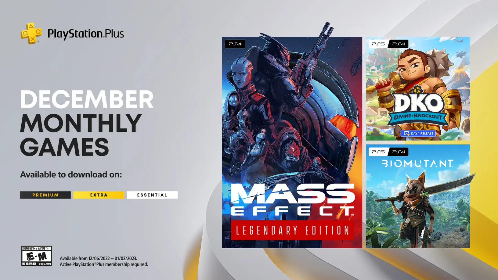 PlayStation Plus December 2022 Free Games