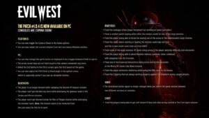 Evil West update 1.03