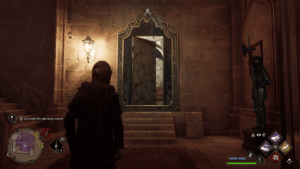 hogwarts legacy cache in the castle third landmark