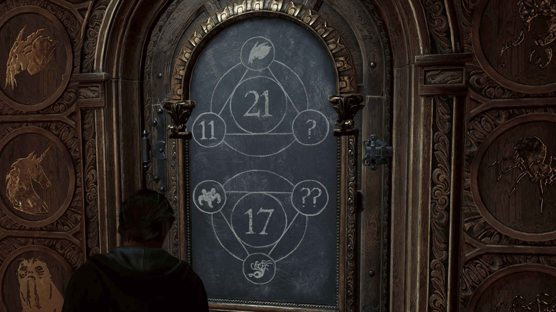 hogwarts legacy number door puzzle