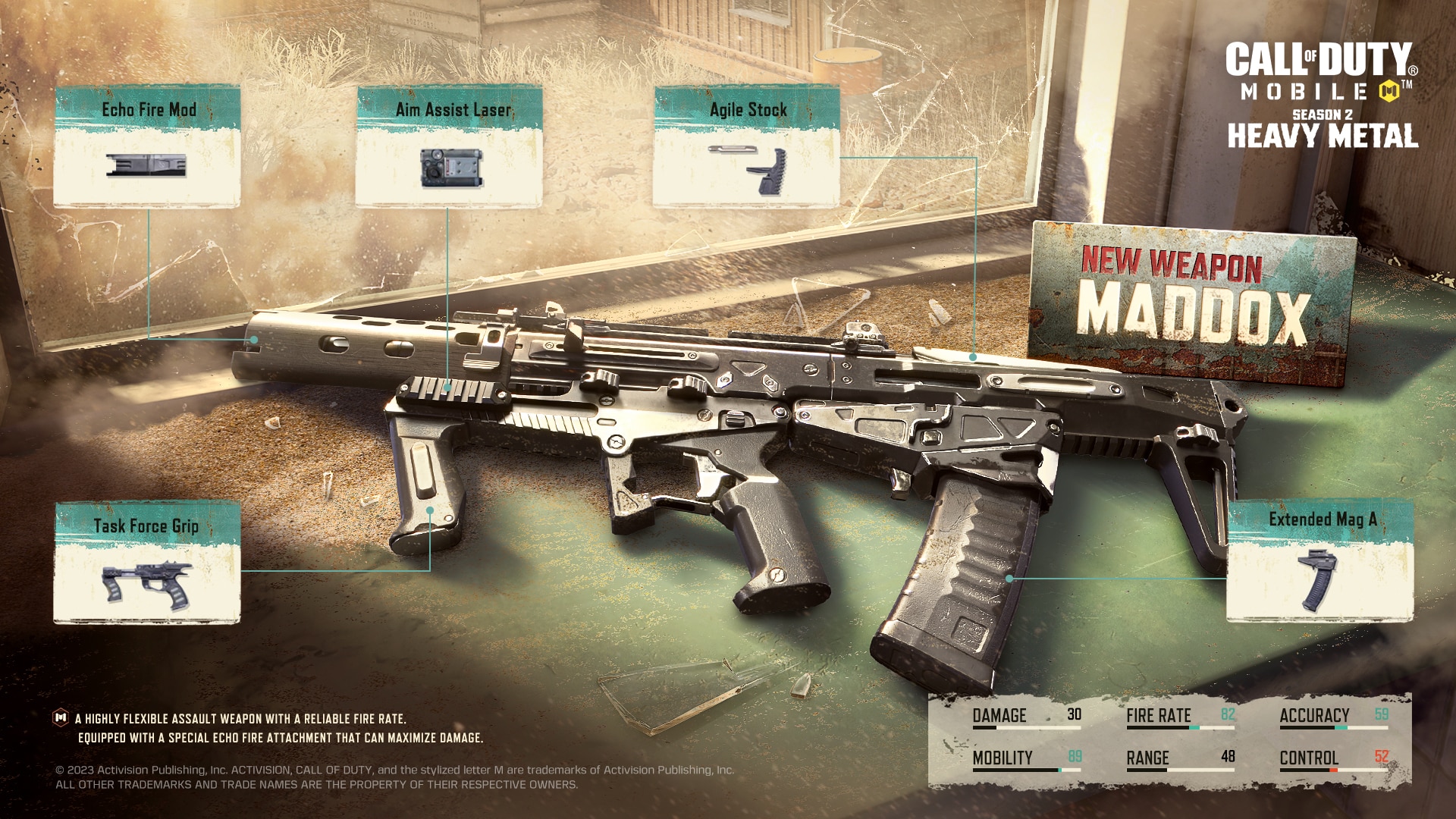 call of duty mobile maddox assault rifle