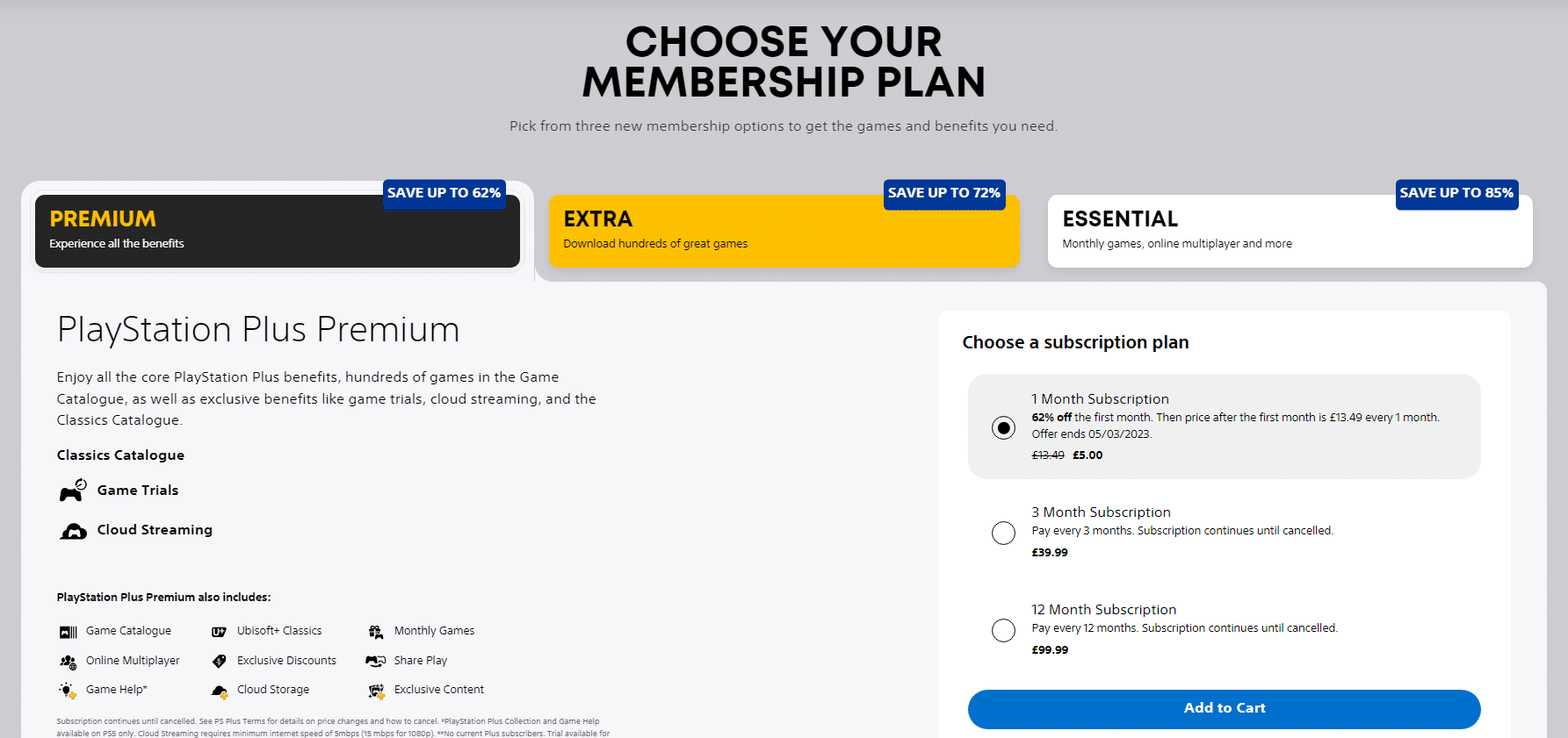 PlayStation Plus Subscription UK 1month 3months 1year - MediaSpace