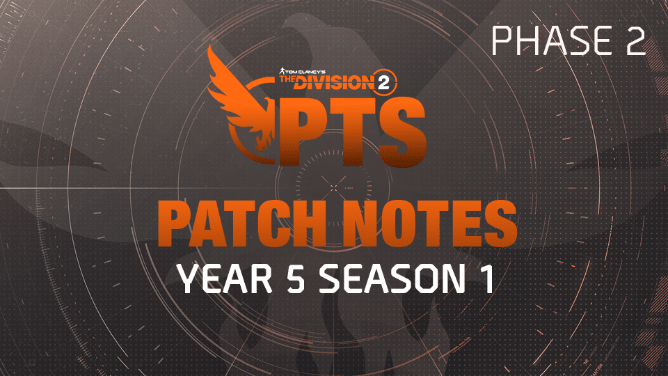 The Division 2 Title Update 18 PTS Phase 2 Patch Notes