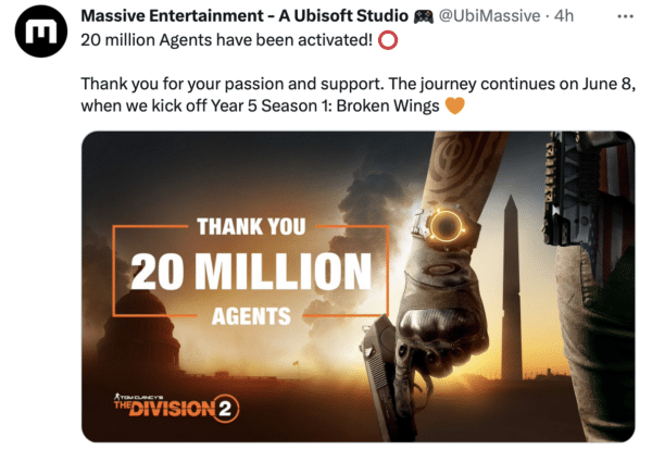 The Division 2 livestream