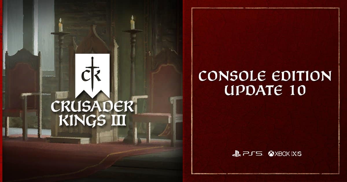 Crusader Kings 3 Console Edition Update Scheduled for July 31