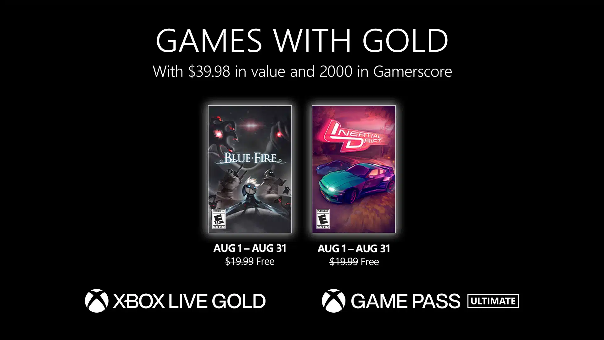 xbox games with gold for august 2023