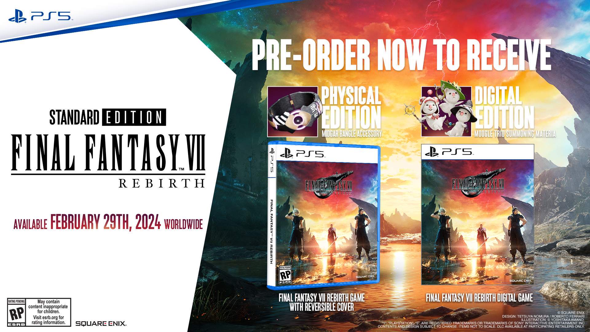 Final Fantasy VII Rebirth Deluxe Collector - FFVII FF VII FF7