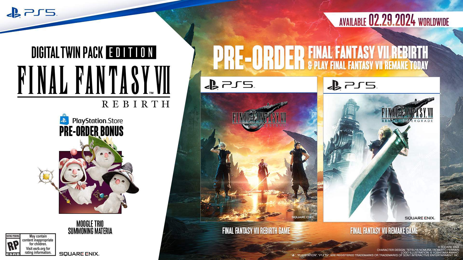 Final Fantasy 7 Rebirth Pre-Order Bonuses and Different Editions