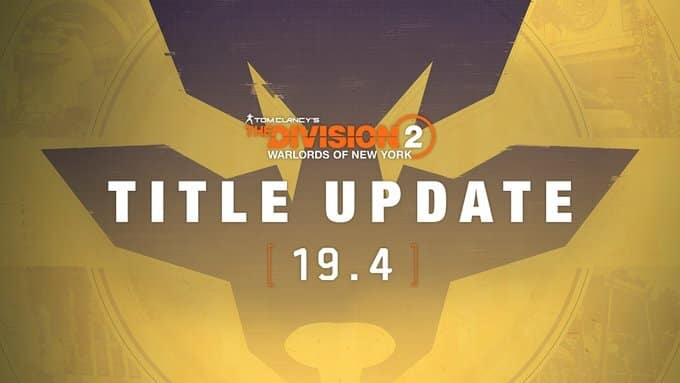 The Division 2 Update 1.63