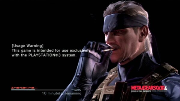 Metal Gear Solid 4's Iconic Install Screen Gets Turned Into an Animated Wallpaper