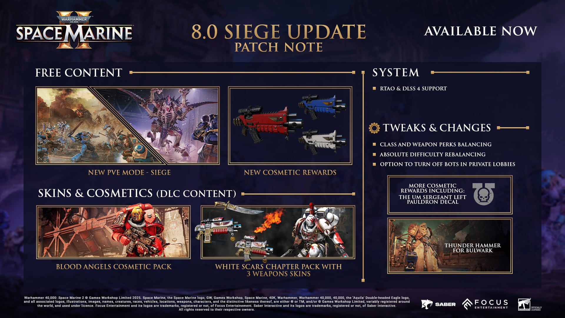 Space Marine 2 Update 1.008 Unleashed for Siege Content