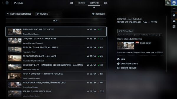 Battlefield 6 BF Portal XP Gain Explained; Will Be Granted for Tradition and Non-Traditional Creations and Modes