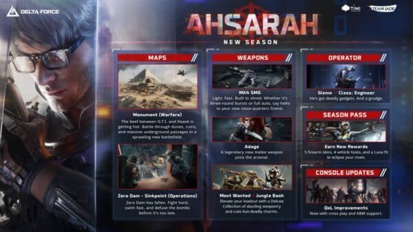 Delta Force "Ahsarah" New Season Brings Console-Only Crossplay, Native KBM Support