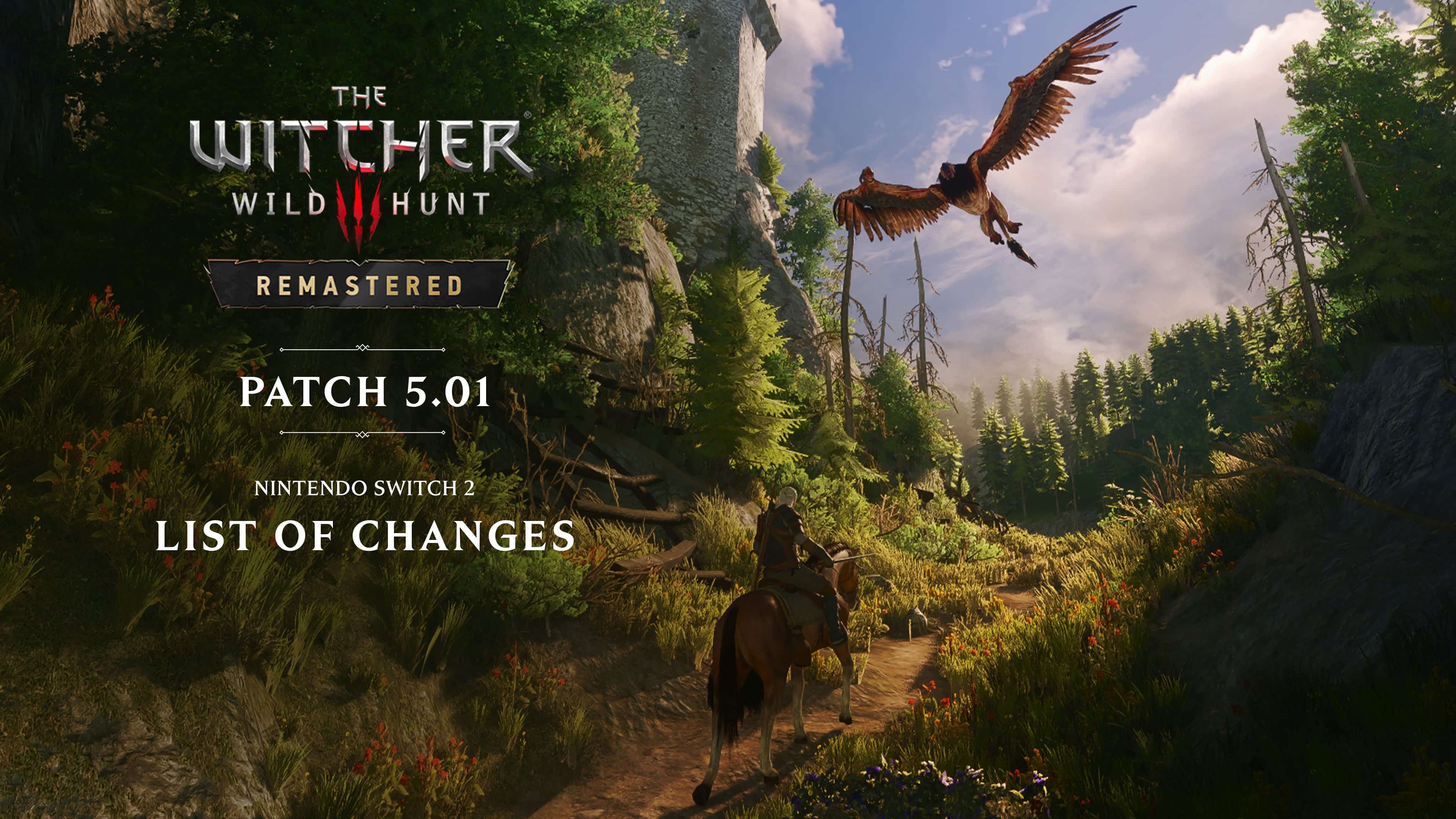 witcher 3 remastered switch 2 update