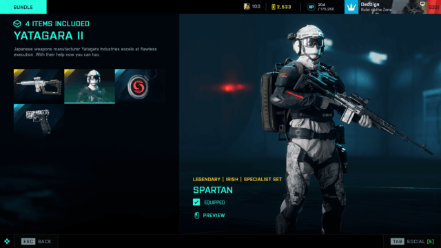 Battlefield 2042 February 14 Store Items