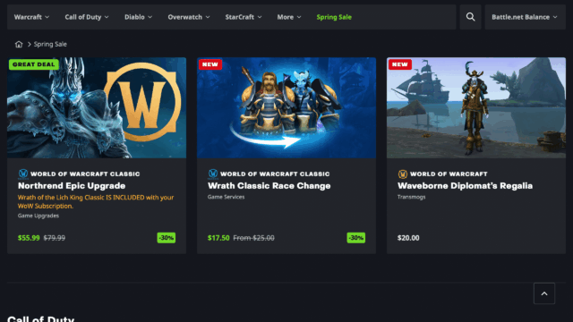 battle net spring sale