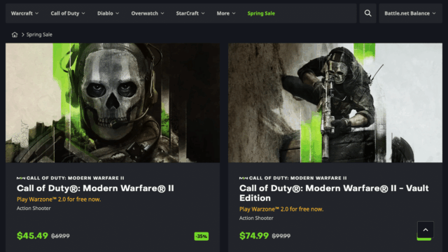 call of duty sale