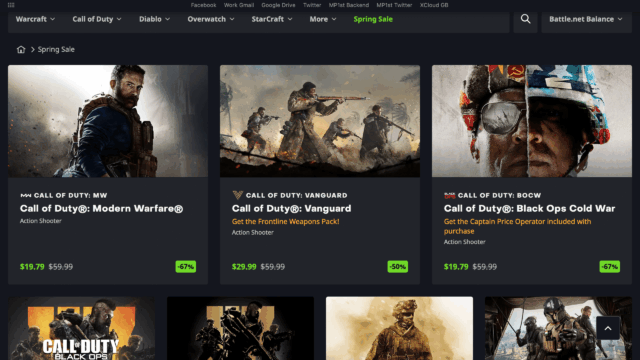 battle net spring sale